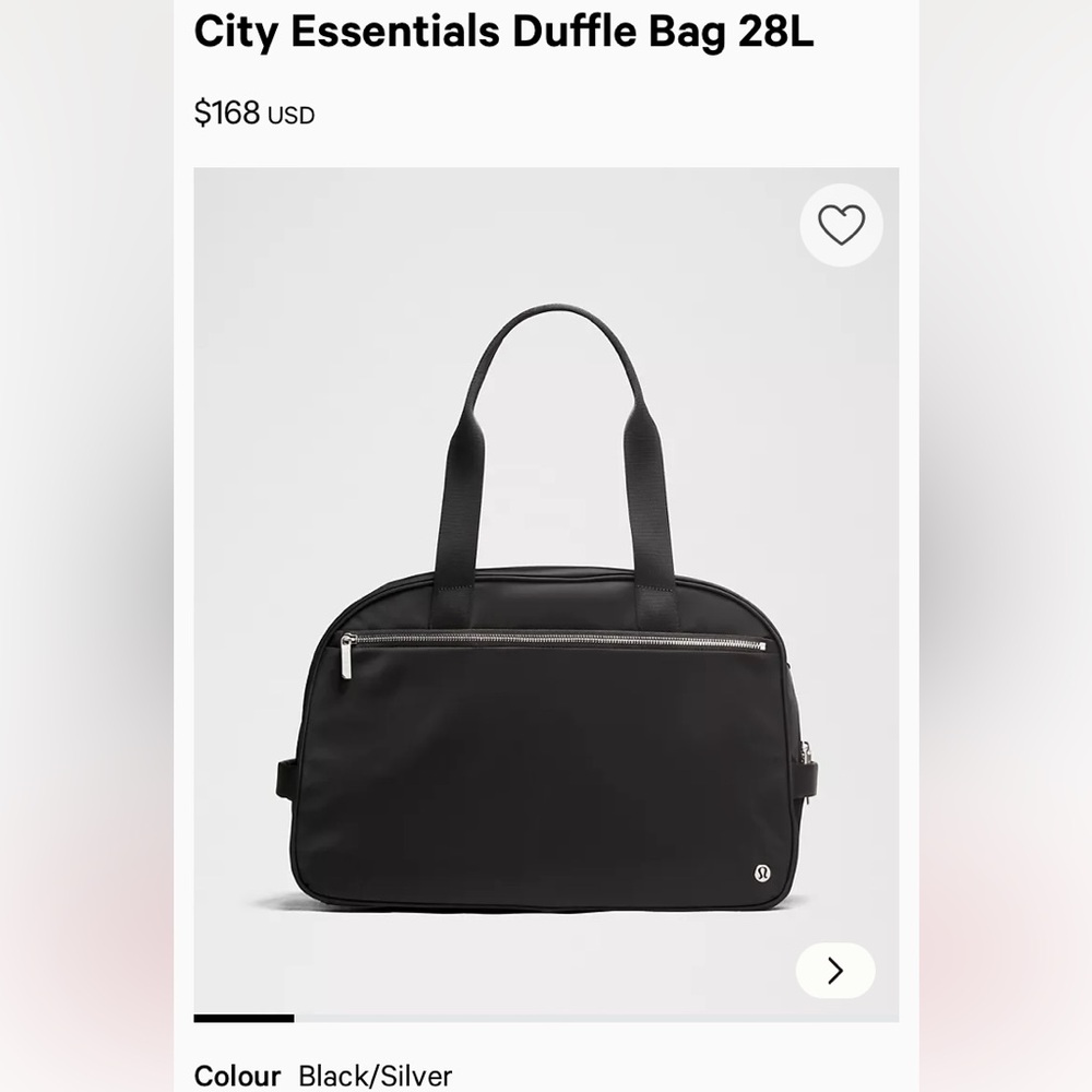 lululemon City Essentials Duffel Bag 28L